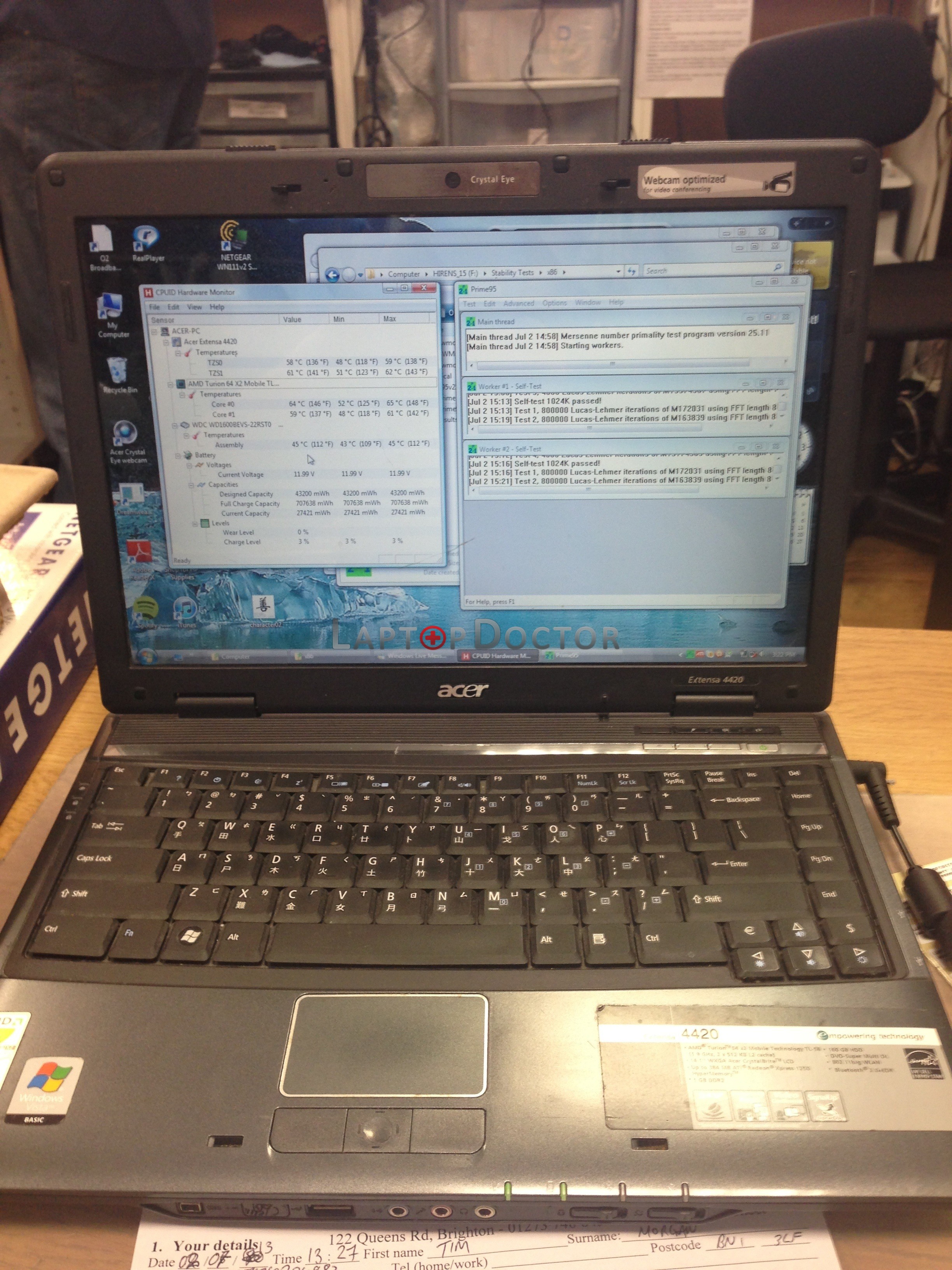 Acer laptop overheating Laptop Doctor